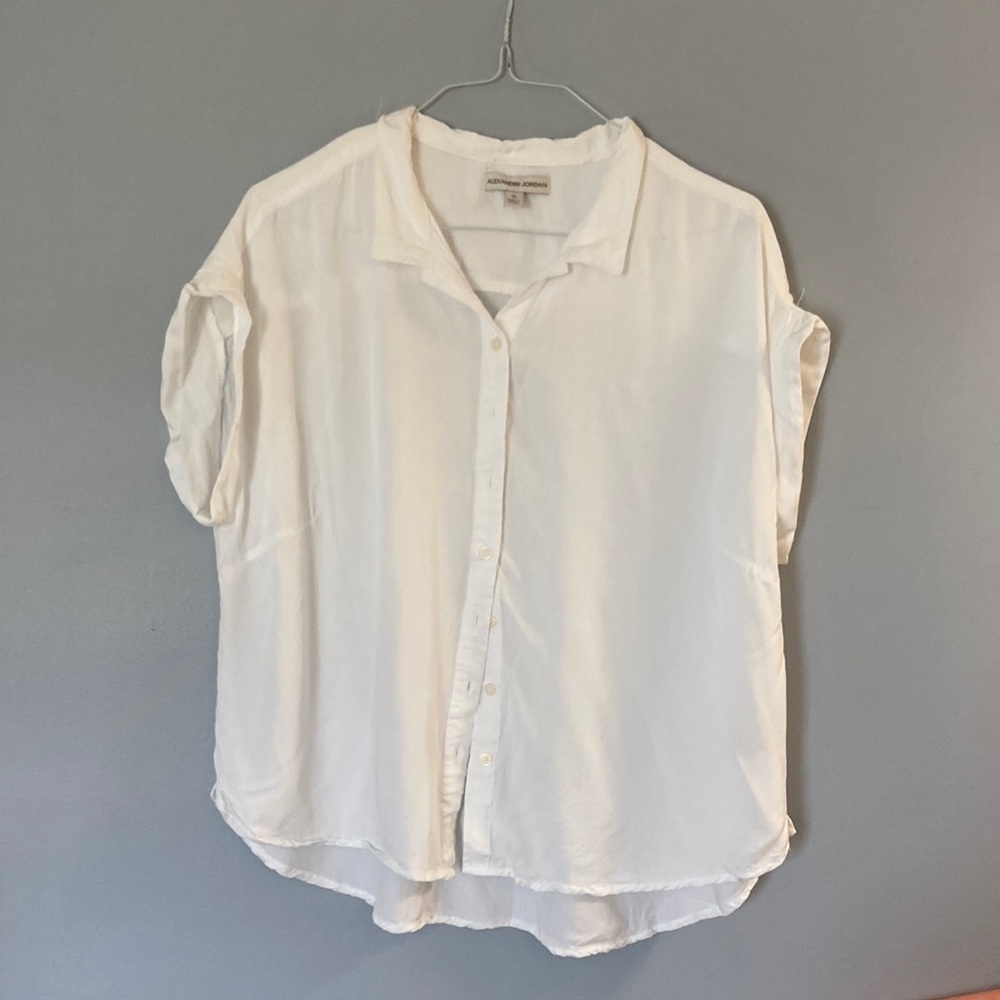 Alexander Jordan white button-down blouse